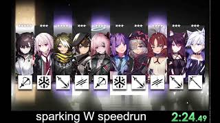 sparking W speedrun || Arknights