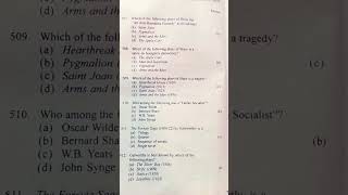 Modern period of English literature #mcq for Net exam