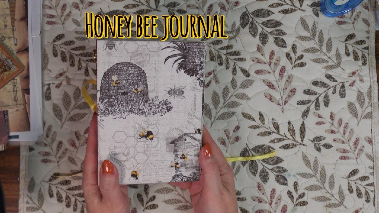 Honey Bee Journal - Custom Themed Handmade Journal 