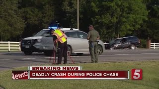 Police Chase Ends In Fatal Crash