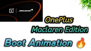 OnePlus - Maclaren Edition Boot Animation for any Android | Install Now ❤️ 🔥