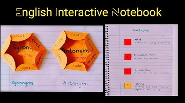 English Interactive Notebook | Interactive Notebook |English grammar for kids