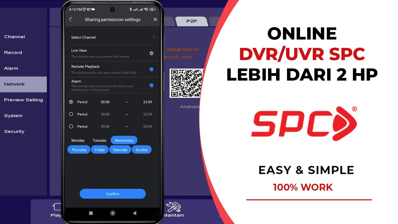 Cara Berbagi CCTV SPC | DVR SPC Sudah Terhubung Dengan Yang Lain