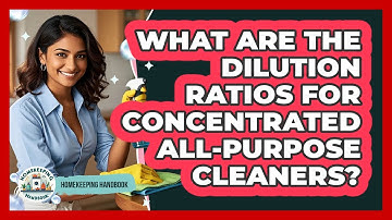 What Are The Dilution Ratios For Concentrated All-purpose Cleaners? - Homekeeping Handbook