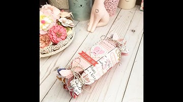 Candy Box Punch Board ~ 6 Mini Candy Boxes to create 1 Large Candy Box