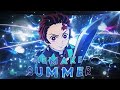 @OzaT Remake Edit🗿👑 | Summer🌞💙「AMV/Edit」| Demon Slayer AMV Edit👺🗡️ | Alight Motion *Free Preset?*📱