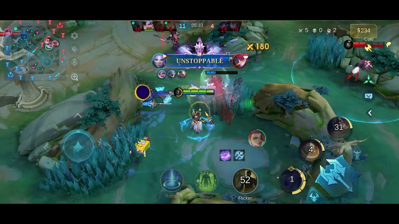 Tetap maksa maen meski sinyal parah ( mobile legend)