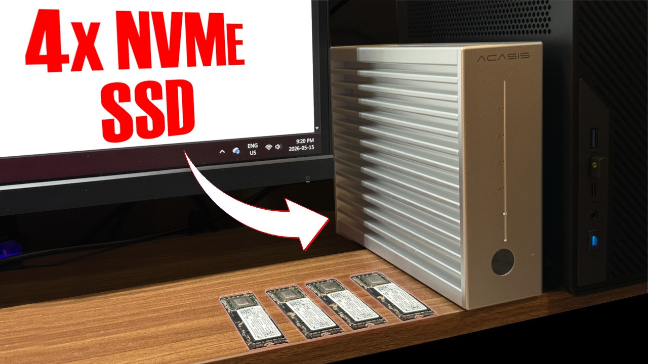 RED ALERT PRICING! - ACASIS FlowForeTB504 80Gb 4x NVMe Dock Review