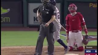 José Altuve gets hit by a pitch then thrown out at second