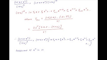 Find coefficient of x raised to power n in expansion of [2 + x + square(x)] / cube(1+x).