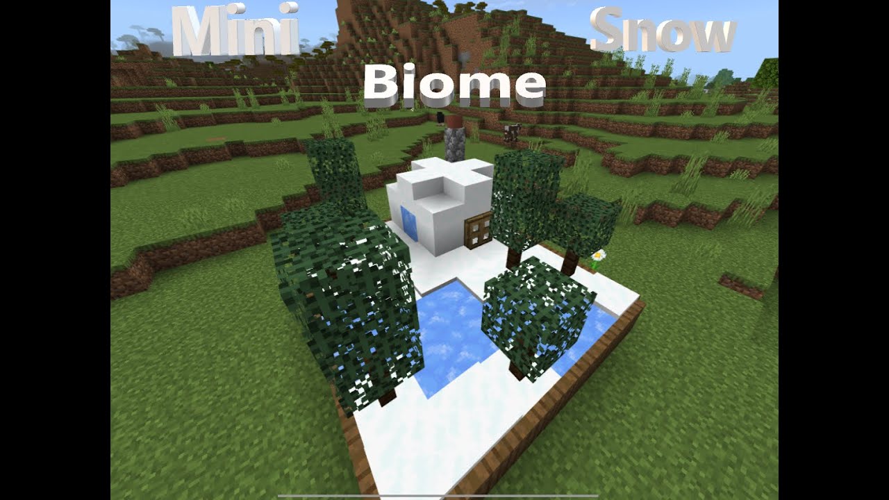 How to make a Mini Snow Biome. #3 - YouTube