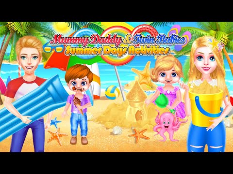 Twins babies Summer Day Beach Party Girls Games
