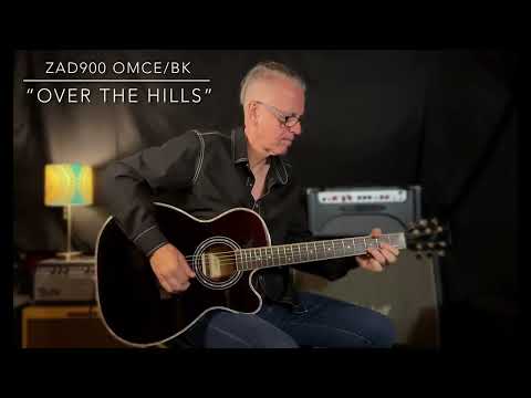 ZAD900CE OM Size Electric Black Sound Demonstration | Over the Hills and Far Away - Led Zeppelin