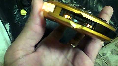 psp 3000 golden yellow with black 10 leds 2 on memory card slot mod by lobo.