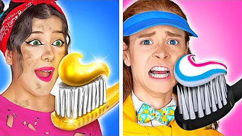POOR Nanny vs GIGA-RICH Child! Amazing PARENTING HACKS for Smart Parents by La La Life - DayDayNews