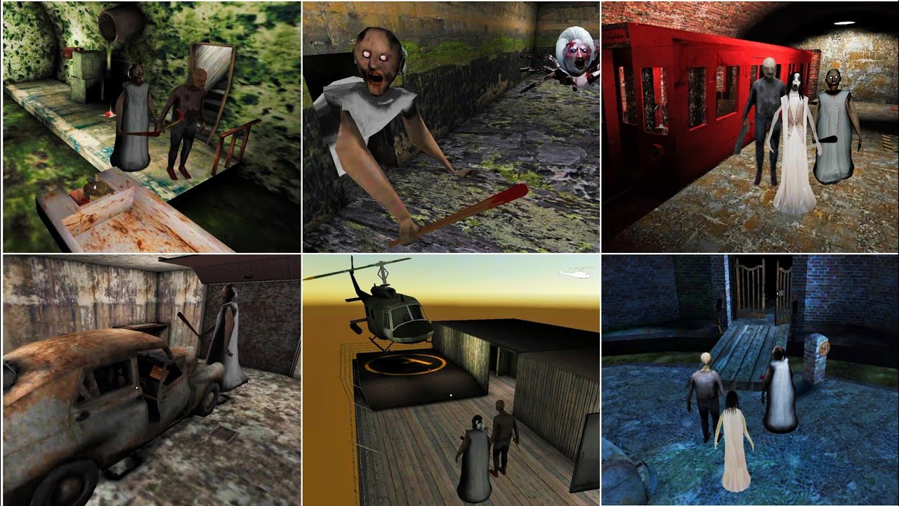 Granny 1 2 3 Escape Endings In 3rd Person View