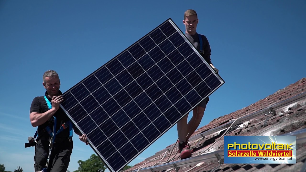 Solarzelle Waldviertel Photovoltaik Montage Imagevideo 5KW Peak