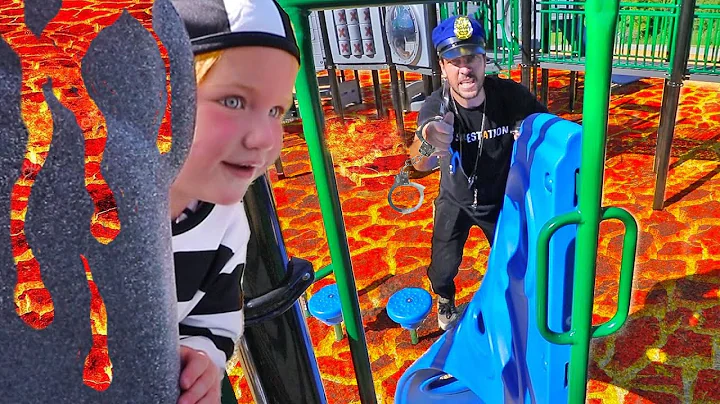 COPS vs ROBBERS - THE FLOOR IS LAVA CHALLENGE and ...