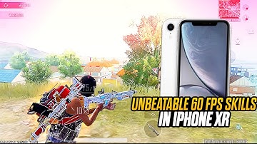 UNBEATABLE 60 FPS SKILLS 🔥 IN IPHONE XR | 3 finger player BGMI CLUTCHES IPHONE HANDCOM 