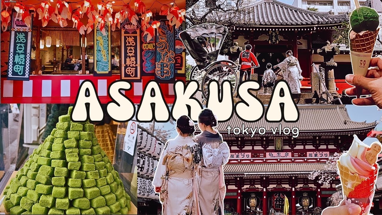 1 Day in Asakusa 🇯🇵 Best Matcha, Street Food, Sensoji & Retro Diner in Old Tokyo