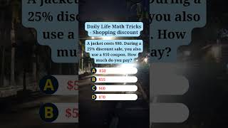 Daily life match tricks - Shopping discount #shorts #riddlemathzone #maths