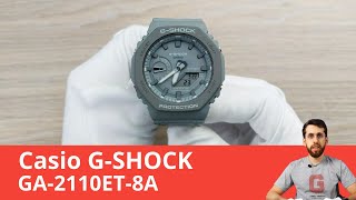 Стильные серые G-SHOCK / Casio GA-2110ET-8A