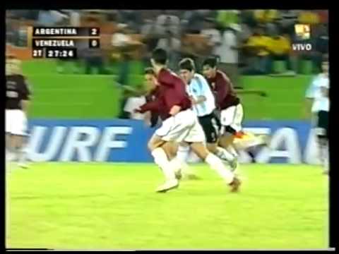 El primer gol de Messi con Argentina, fue ante la Vinotinto el 13 de enero de 2005