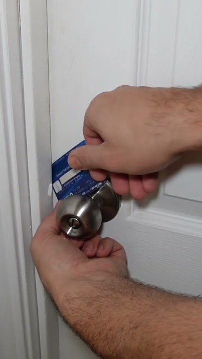 Opening a Locked Door with a Credit Card #shorts