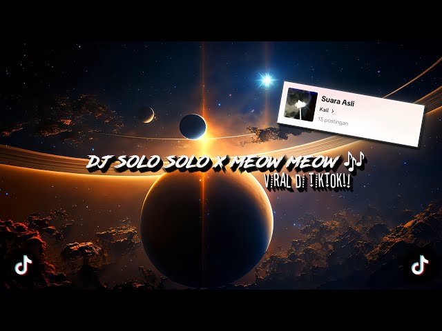 DJ SOLO SOLO X MEOW MEOW 🎶 sounds kall (speed up u0026 reverb) dj old viral tiktok class=