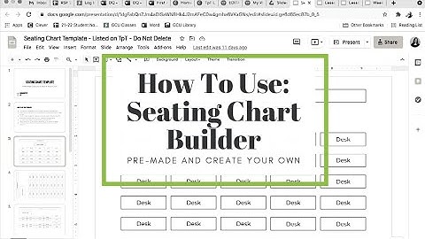 How to Use: Seating Chart Template