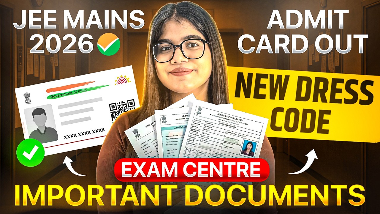 JEE Mains 2026: Important Checklist for Exam Day🔥 Don’t Miss This - YouTube