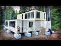 TIMELAPSE - BUILDING a SHIPPING CONTAINER HOME with NO EXPERIENCE OFF GRID - VLOG 172