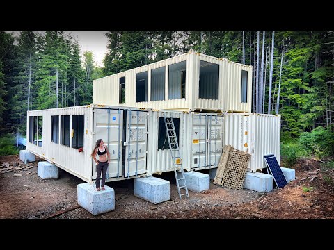 Build a shipping container home and still have a giant garage! Do you know  who built this home? C…