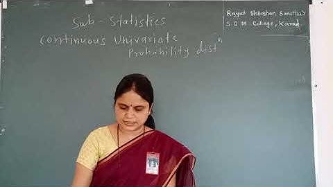 Univariate Continuons Probability Distribution - 1