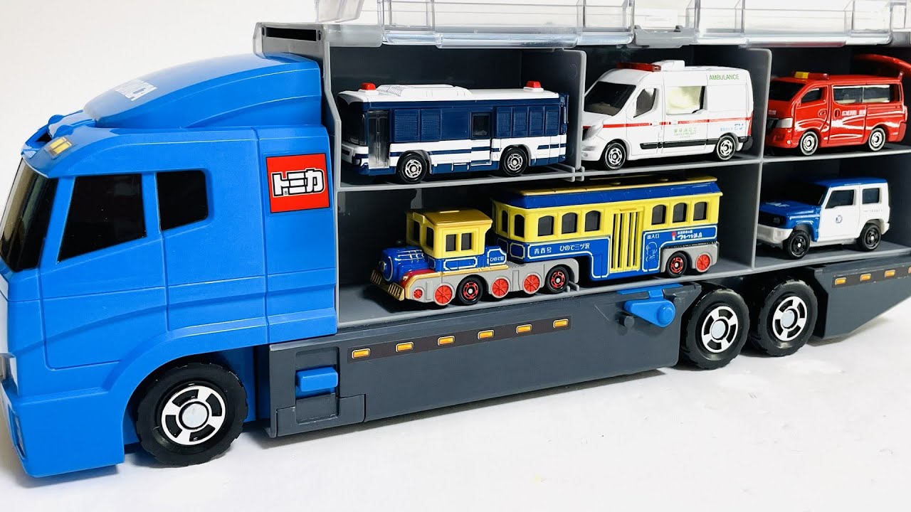 【トミカ】トミカのミニカーを開封しチェックしてコンボイへ収納していきましょう