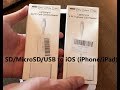 iPhone / iPad SD and MIcro SD card readers with USB input