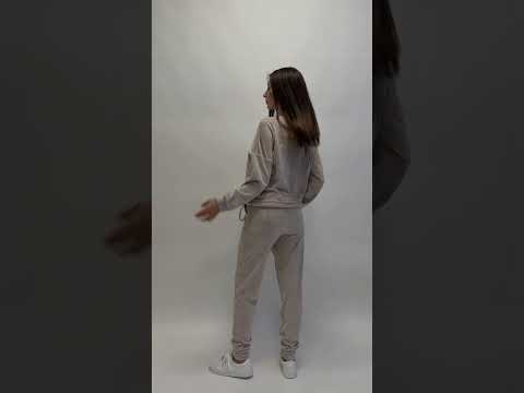 Купить Велюровий костюм великого розміру з джоггерами LINGERIE 170644-П в Украина в Lingerie.ua - Одяг для дому та відпочинку, Відео 1