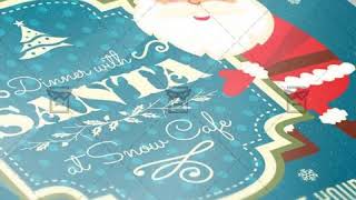 Dinner with Santa - Seasonal A5 Flyer Template