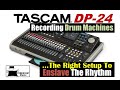 Tascam dp24dp32 digital portastudio recording electronic drums  drum machines