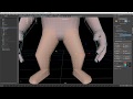 Live stream  foot and leg modelling workflow