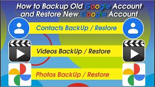 How to BackUp Data(Old Email ID) And How to Restore Dala New Email Id (Contacts Backup / Restore) screenshot 4