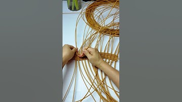 How to weave big storage basket with rattan #diy #rattan #handmade
