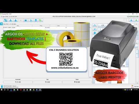 Argox OS-2130D Barcode Printer Setup | BarTender Installation + Free Templates Download