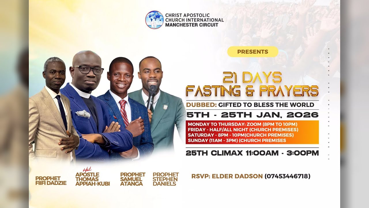 CACI MANCHESTER CIRCUIT 21 DAY PRAYER AND FASTING CONFERENCE (DAY 13)