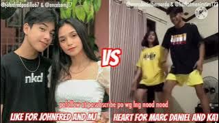 johnfred mj vs marc danile and katkat tiktok compition