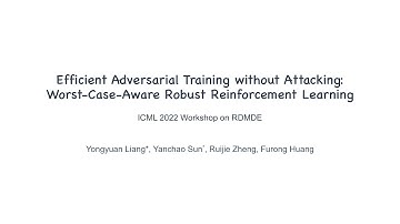 Efficient Adversarial Training without Attacking:Worst-Case-Aware Robust Reinforcement Learning