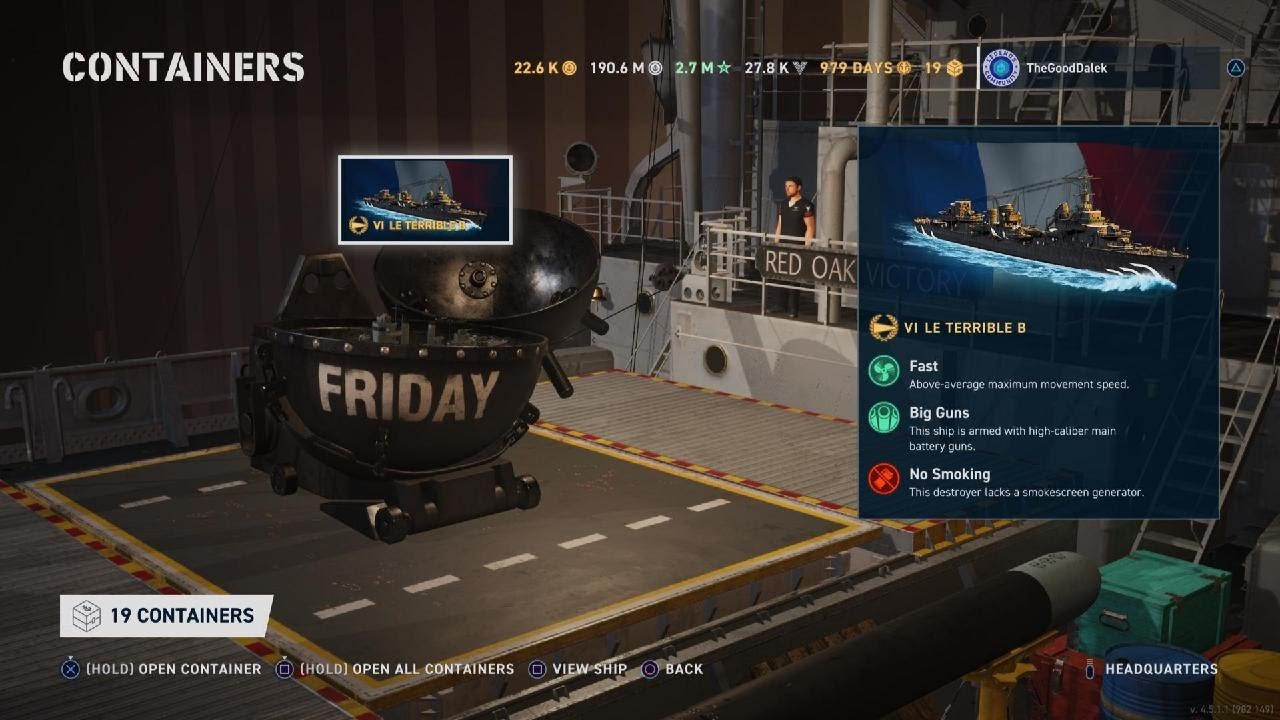 World of Warships: Legends black Friday 2021 crate opening