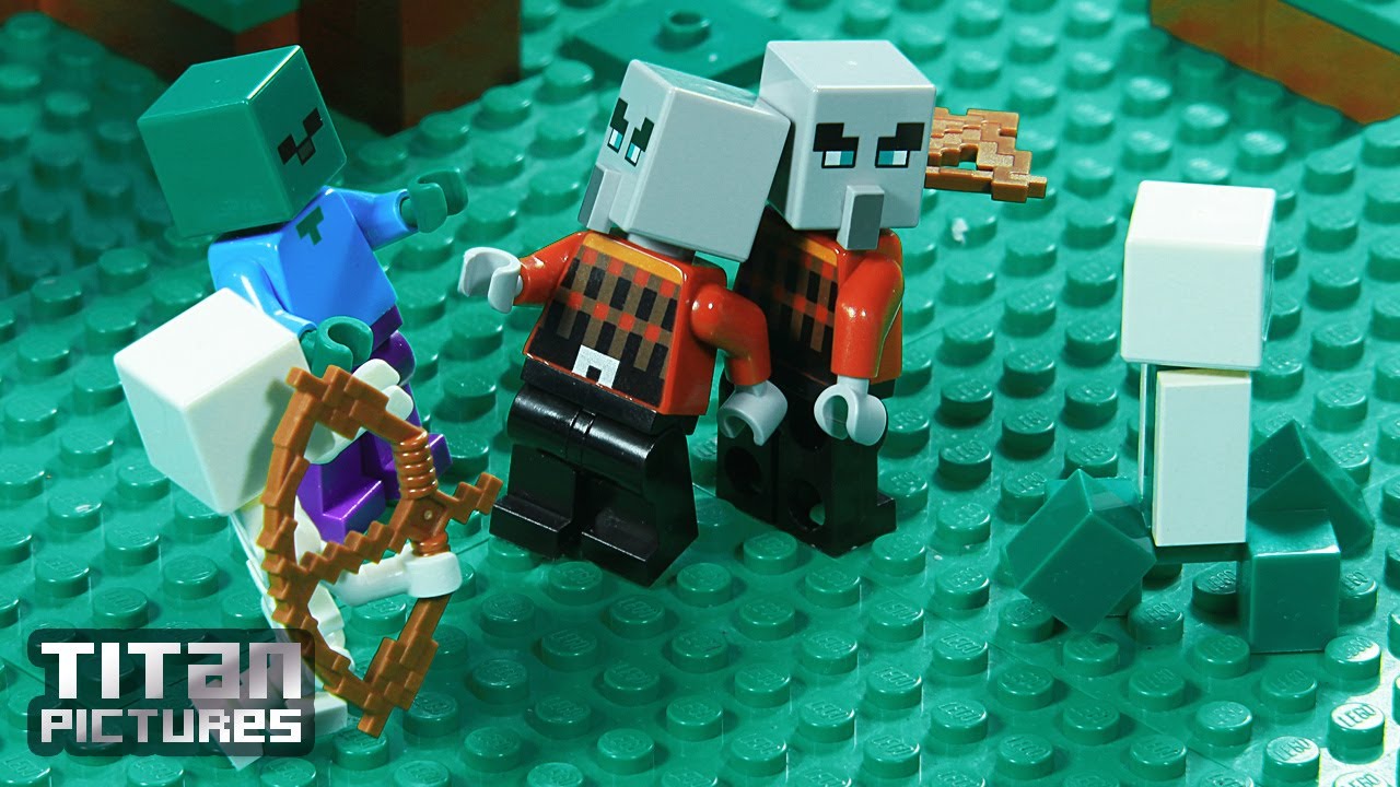 Lego Minecraft Clan Wars Villager Vs Pillager Episode 1 Welcome Back Player Youtube