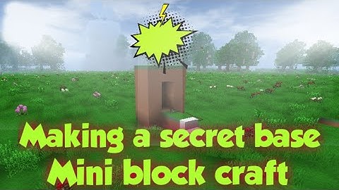 Vinit Plays Mini Block Craft Ep. 2 | Making a secret base with pop-up lift |