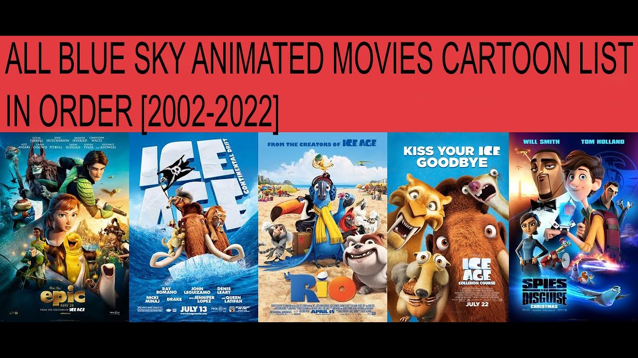 All BLUE SKY STUDIOS Animated Movies List In Order [20022020] 